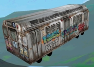 Graffiti Subway Car