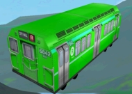 Green Subway Car